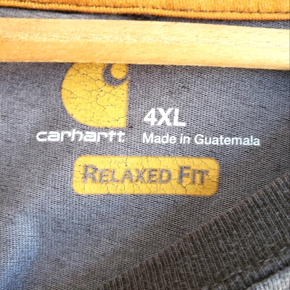 Carhartt Men’s long Sleeve T-shirt. Size: 4XL, Gray. - Picture 3 of 8